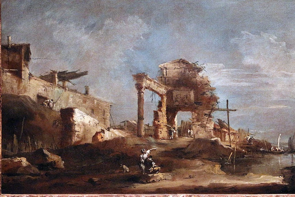 Capriccio con rovine in Laguna - Galleria Cesare Lampronti